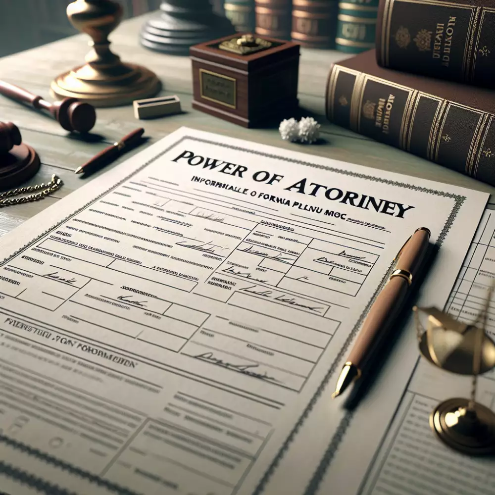 formulář na plnou moc