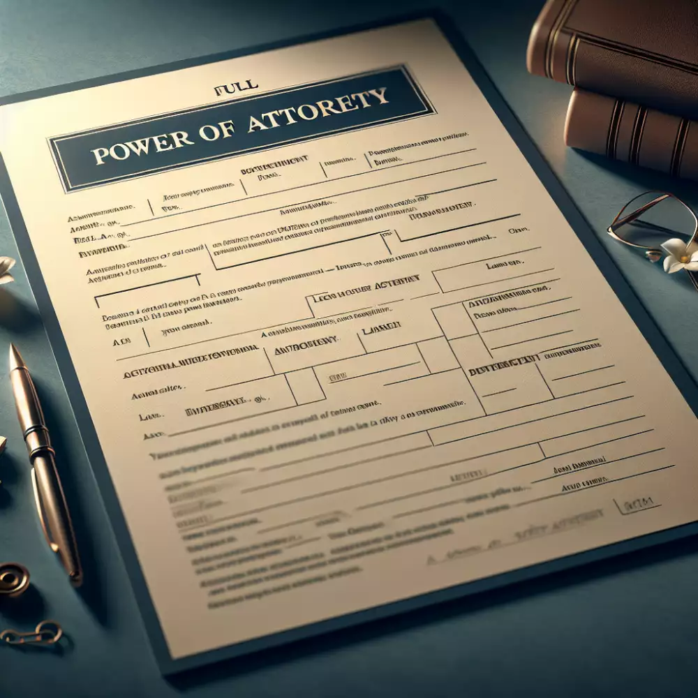 formulář na plnou moc